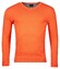 Baileys Luxury Pima Cotton V-Neck Single Knit Trui Orange