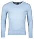 Baileys Luxury Pima Cotton V-Neck Single Knit Trui Pastel Blauw Melange