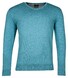Baileys Luxury Pima Cotton V-Neck Single Knit Trui Sky Blue Melange