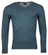Baileys Luxury Pima Cotton V-Neck Single Knit Trui Steel Blue