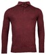 Baileys Merino Blend Pullover Polo Collar Buttons Single Knit Trui Bordeaux