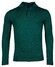 Baileys Merino Blend Pullover Polo Collar Buttons Single Knit Trui Donker Groen