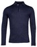 Baileys Merino Blend Pullover Polo Collar Buttons Single Knit Trui Navy