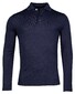 Baileys Merino Blend Pullover Polo Collar Buttons Single Knit Trui Navy
