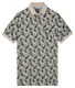 Baileys Multi Leaves Pattern Piqué Polo Misty Green