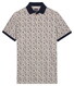 Baileys Multi Open Squares Piqué Polo Midden Grijs