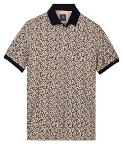 Baileys Multi Open Squares Piqué Polo Zand