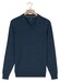 Baileys No Button Polo Collar Single Knit Trui Dark Denim Blue