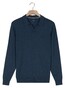 Baileys No Button Polo Collar Single Knit Trui Dark Denim Blue