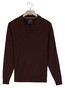 Baileys No Button Polo Collar Single Knit Trui Deep Mauve