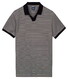 Baileys No Buttons V-Neck Small Yarn Dyed Stripe Polo Navy