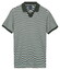 Baileys No Buttons V-Neck Small Yarn Dyed Stripe Polo Thyme Green