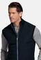 Baileys No Sleeves Full Zip Knit Front Light Padded Quilted Vest Navy