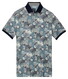 Baileys Oxford Piqué Botanical Fantasy Polo Riviera Blue