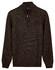 Baileys Part Cable Knit Pattern Half Zip Trui Bruin