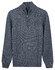 Baileys Part Cable Knit Pattern Half Zip Trui Faded Blue