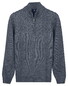 Baileys Part Cable Knit Pattern Half Zip Trui Faded Blue
