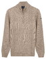 Baileys Part Cable Knit Pattern Half Zip Trui Marshmallow