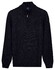 Baileys Part Cable Knit Pattern Half Zip Trui Navy