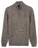 Baileys Part Cable Knit Pattern Half Zip Trui Steel Grey