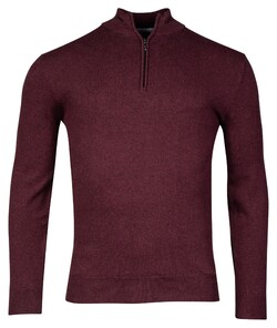 Baileys Pima Cotton Halfzip Single Knit Pullover Bordeaux