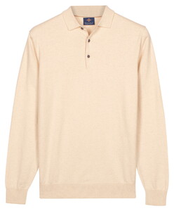 Baileys Pima Cotton Polo Pullover Placket Buttons Trui Marshmallow