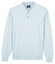 Baileys Pima Cotton Polo Pullover Placket Buttons Trui Soft Blue