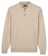 Baileys Pima Cotton Polo Pullover Placket Buttons Trui Soft Grey