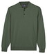 Baileys Pima Cotton Polo Pullover Placket Buttons Trui Thyme Green