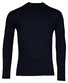 Baileys Pima Cotton Turtle-Neck Single Knit Trui Navy