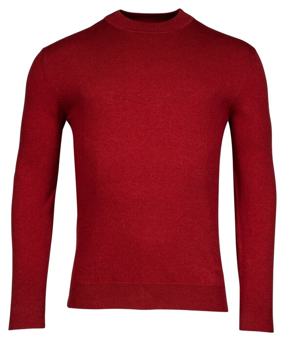 Baileys Pima Cotton Turtle-Neck Single Knit Trui Stone Red