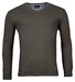 Baileys Pima Cotton V-Neck Uni Color Single Knit Trui Anthracite