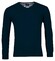 Baileys Pima Cotton V-Neck Uni Color Single Knit Trui Dark Blue