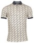 Baileys Piqué Allover Brush Stroke Pattern Polo Beige