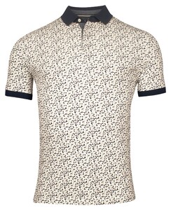 Baileys Piqué Allover Mosaic Pattern Poloshirt Beige