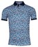 Baileys Piqué Allover Pattern Small Fantasy Rocks Pattern Polo Delft Blue