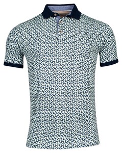 Baileys Piqué Diagonal Open Squares Fantasy Polo Pastel Groen