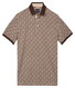 Baileys Piqué Multicolor Mosiac Polo Bruin