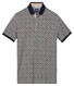Baileys Piqué Multicolor Mosiac Polo Delft Blue