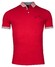 Baileys Piqué Zipper Breast Pocket Subtle Contrast Polo Dark Cerise