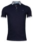 Baileys Piqué Zipper Breast Pocket Subtle Contrast Polo Navy
