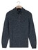 Baileys Placket Buttons Single Knit Multicolor Trui Dark Denim Blue