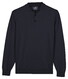 Baileys Polo Pullover Solid Color Pima Cotton Trui Navy