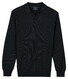Baileys Polo Pullover V-Neck Structure Knit Navy