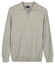 Baileys Polo Pullover V-Neck Structure Knit Trui Soft Grey