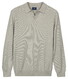 Baileys Polo Pullover V-Neck Structure Knit Trui Soft Grey