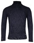 Baileys Rollneck Allover Diagonal Structure Knit Trui Dark Blue