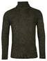 Baileys Rollneck Allover Diagonal Structure Knit Trui Donker Groen
