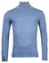 Baileys Rollneck Cotton Cashmere Single Knit Trui Midden Blauw