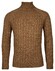 Baileys Rollneck Lambswool Cable Knit Trui Bruin